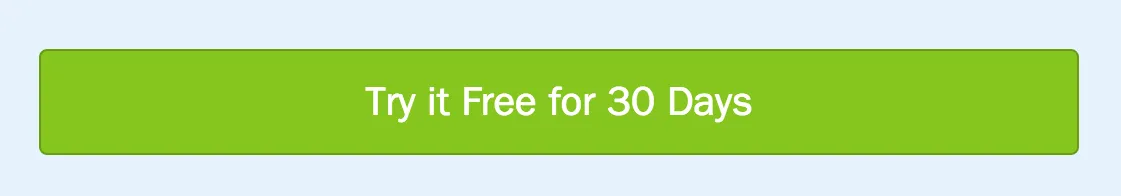 Freshbooks displays a simple, clear CTA. Notice how explicitly it describes what the user is doing in clicking the button - they are getting a free trial for 30 days. This reduces any uncertainty. Higher confidence = higher click rate.